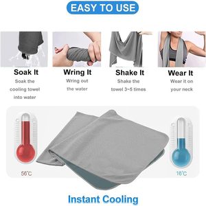 Customizable Sports <b>Towel</b> for Yoga Fitness Ice Cooling Printable Logo Cold-Feeling Sweat-Wiping <b>Towel</b> - Product Image 3
