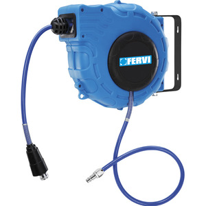 Manguera de Compresor de Aire Retráctil Automática FERVI, Carrete Reversible para un Uso Conveniente - Product Image 1