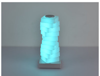 Lampe de nuit en forme de gourde, lampe de table LED RVB arc-en-ciel, lumière d'ambiance style macaron pour chambre d'enfant, chambre de fille