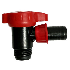 Valvola a Gomito con Filettatura Maschio da 16mm, Valvola di Chiusura in Plastica per Irrigazione a Goccia con Connettore Barbato - Product Image 1