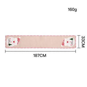 <span class=keywords><strong>Runner</strong></span> da Tavola Natalizio Personalizzato Ychon con Pupazzo di Neve per Feste Natalizie, Decorazione Domestica, Tovaglie e Tappetini - Product Image 5