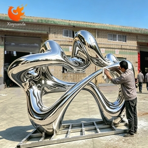 Escultura Abstracta <span class=keywords><strong>de</strong></span> Espejo <span class=keywords><strong>de</strong></span> Acero Inoxidable Personalizada, Proyecto para Exteriores, Monumento, Gran Estatua <span class=keywords><strong>de</strong></span> <span class=keywords><strong>Arte</strong></span> Metálico, Suministro Directo <span class=keywords><strong>de</strong></span> Fábrica, Premium - Product Image 2