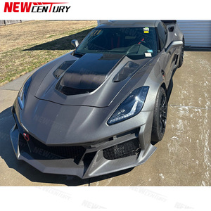Matériel FRP de haute qualité pour l'avant, adapté à la <span class=keywords><strong>Chevrolet</strong></span> Corvette C7, style C8 ZR1 amélioré pour l'avant - Product Image 2