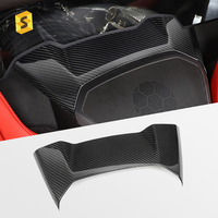 Cache de protection en fibre de carbone pour avertisseur sonore arrière Shasha, accessoires de décoration pour Corvette C8 Coupé 2020 2021 2022 2024