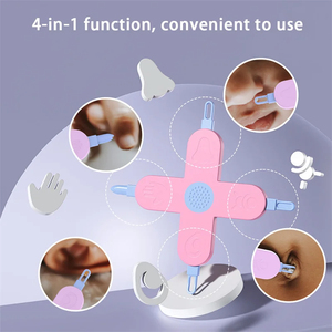 Gadget de cuidado 4 en 1 para bebés, Clip para excavar Booger, Herramientas de limpieza de ombligo, pinzas para niños, suministros de cuidado <span class=keywords><strong>Nasal</strong></span> para niños pequeños - Product Image 2