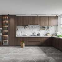 Armoire de cuisine carrée moderne, modulaire, écologique, sur mesure, finition de panneau de couleur foncée, plan de travail en marbre artificiel durable