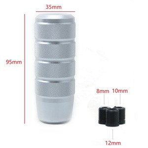 Aosu Auto Parts Car Gear <b>Shift</b> <b>Knob</b> Knurled Aluminum Alloy Ergonomic Manual Seven Colors Red Blue Silver Gold Purple - Product Image 3