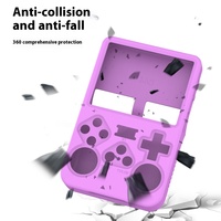 Étui de protection pour console de jeu portable ANBERNIC R36S, housse en silicone simple de couleur unie, anti-poussière pour R36S