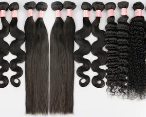 Pacotes Indianos Raw Da Índia Vendedor Grosso Personalizado 613 Embalagem E Caixa De Presente Ombre Blacm Brown Streak Pacotes de Cabelo Humano cabelos