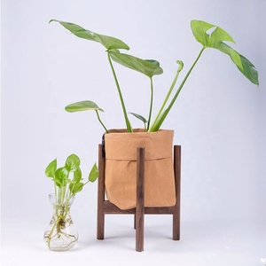 Supports de pots de fleurs d'usine, porte-plante en <span class=keywords><strong>bois</strong></span> pour l'intérieur - Product Image 5