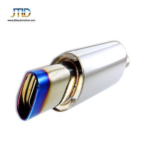 Universal 5.5 "Oval Blue Burnt Tip Thép Không Gỉ 304 2.5" Đầu Vào Ống Xả - Product Image 4