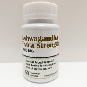 Capsules d'extrait d'ashwagandha végétaliennes OEM et aide à l'anxiété à base de plantes | Suppléments naturels pour l'humeur et le sommeil - Product Image 4