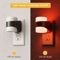 Veilleuse LED LOHAS à changement de couleur RVB, boîtier blanc crème unique, décorative, colorée, moderne, pour chambre et couloir