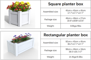 Pianta i <span class=keywords><strong>semi</strong></span> <span class=keywords><strong>per</strong></span> frutta e verdura <span class=keywords><strong>fiori</strong></span> erba lungo <span class=keywords><strong>balcone</strong></span> interno rialzato in plastica rettangolare rialzato fioriera - Product Image 6