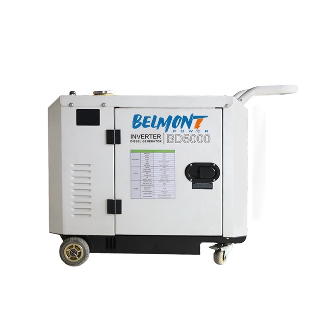 50-60 Hz 230V Electric Start Portable Silent 5000w 5500W Diesel Inverter Generator for Camping