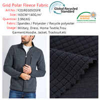Hersteller Spot Frühling Sommer Polyester Ammoniak Waffel stoff Dicke Nadel Hohl stretch 140g Strick Jacquard Stoff