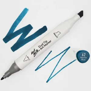 Mont Marte Dual Tip Art Marker - Marine Blue 62 Rotulador Alcohol Artist Markers