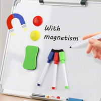 Foska plastique noir bleu vert rouge couleur tableau blanc marqueur stylo écriture ensemble avec Mini gomme aimant