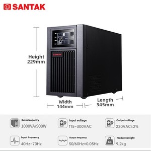 Santak UPS แหล่งจ่ายไฟสำรอง C1K/<span class=keywords><strong>C2K</strong></span>/C3K/C6KS/C10KS/3C15KS/3C20KS/3C3 HD - Product Image 2