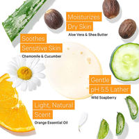 Gel Douche Quotidien Équilibrant le pH pour Hommes, Parfum Rose Aloès Nourrissant, pour un Nettoyage en Profondeur et une Hydratation Optimale