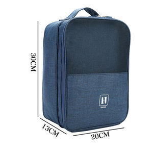 Vente en gros de sac à chaussures étanche en polyester avec fermeture éclair 2 paires sac à chaussures organisateur de sport de voyage - Product Image 5