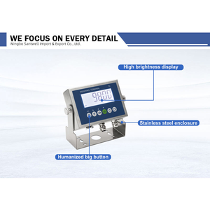 टी 2 डिजिटल वजन सूचक 304 स्टेनलेस स्टील ip66 रेटेड प्लेटफॉर्म/बेंच स्केल डिस्प्ले rs232 उच्च परिशुद्धता 6-बिट 1.0-इंच - Product Image 6