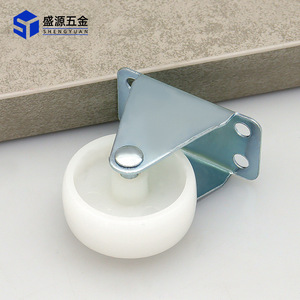 Shengyuan Nylon Caster Wheels 1.5 Inch Silent Industrial Roller With Bolt Hole Installation For Trolley Directional Movement - Product Image 2