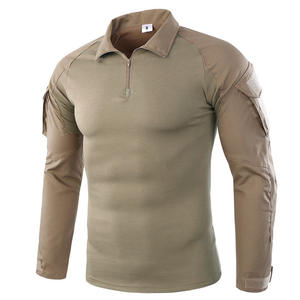 Camisas Utilitarias para Hombre, Manga Larga con Cierre de 1/<span class=keywords><strong>4</strong></span>, con Bolsillos, Ropa Casual de Trabajo - Product Image 5