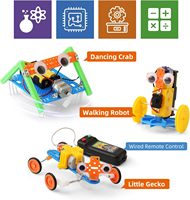 Kit de Robot DIY para Niños de 4 a 6 Años, Juguetes Educativos STEM de Ciencia e Ingeniería, Plástico, Sin Baterías