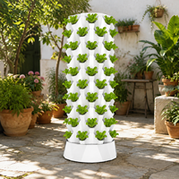 Système de jardinage vertical hydroponique en tour, 10 niveaux, jardinière sans terre avec pompe à eau submersible pour serre et usage domestique