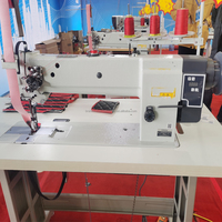 Machine à coudre professionnelle en PVC à Double aiguille lit plat siège de voiture couture spéciale pour matériaux épais bonnes Machines à coudre
