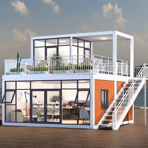 Casa Contenedor Prefabricada Desmontable, Casa Pequeña, Diseño Transpirable, Dormitorio en el Primer <span class=keywords><strong>Piso</strong></span>, Terraza, Sala <span class=keywords><strong>de</strong></span> Estar, Granja - Product Image 1