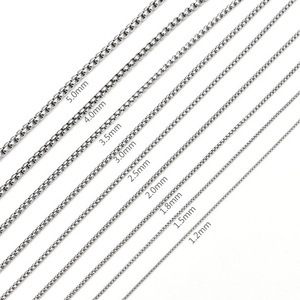 <span class=keywords><strong>Cadena</strong></span> Rolo Cuadrada de 2mm 3mm 4mm 5mm, Chapada en Oro de 18K, Acero Inoxidable Hipoalergénico, Collar Redondo para <span class=keywords><strong>Hombre</strong></span> y Mujer, Precio de Fábrica - Product Image 5