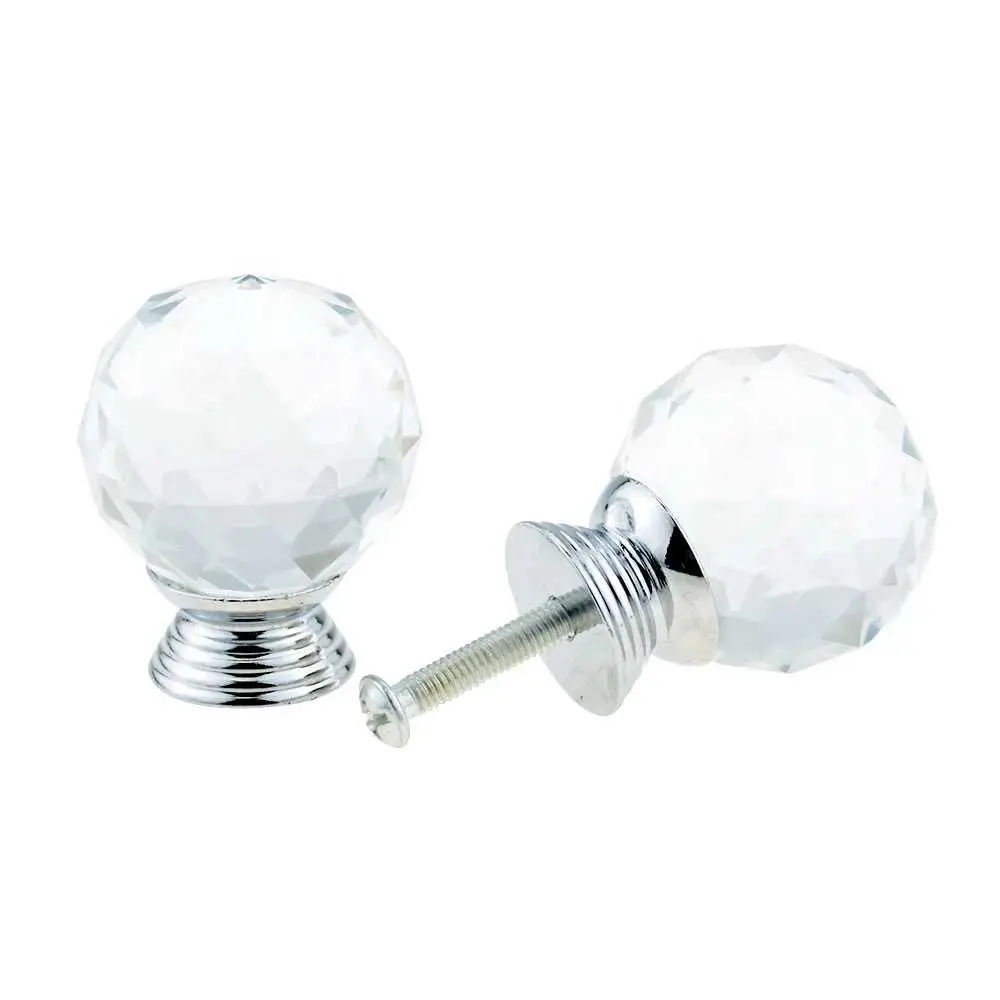 30Mm Crystal Ball Ontwerp Crystal Glass Knoppen Kast Lade Pull Keukenkast Kledingkast Handles Hardware