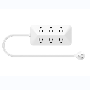 Toyeinn Ul/ETL được liệt kê 6 ổ cắm điện dải sạc nhanh 20W 2C + 2A mở rộng ổ cắm 6 cách với dây dài - Product Image 3