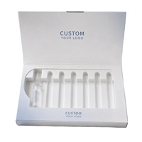 Peptid-Fläschchen-Verpackungsboxen 3ml Fläschchenbox Elfenbeinkarton Goldfolie Premium Wasserdichter Schwamm für Werbe- und Ausstellungszwecke