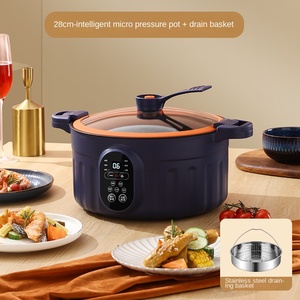 Multifunctional <b>Electric</b> Hot <b>Pot</b> Cookware Non-Stick 2L/3L Capacity Household Low Pressure Square Cooker Mechanical Control US - Product Image 6