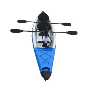 Aufblasbarer Falls tich PVC 2 Personen Angel kajak Aufblasbares Kajak PVC Double Layer Drop Stitch Kayak