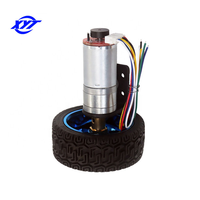 XYT JGA25-370 encodeur 25mm 6v 12v 24v Robot voiture 13 pièces Kit ensemble 65mm pneu roue moteur à engrenages cc avec encodeur pour châssis de voiture intelligente