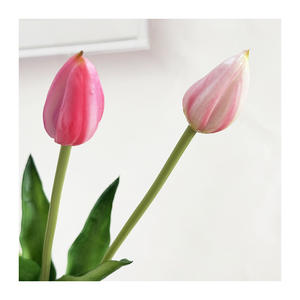 Vera e propria collezione di fiori decorativi fiori artificiali tulipano stile fresco fiore esterno elegante per interni e fiori - Product Image 1