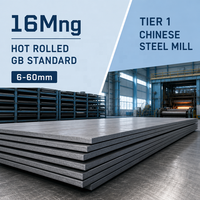 Tôle d'acier pour chaudière laminée à chaud de haute qualité 16Mng, norme GB, 6 à 60 mm, avec services de soudage et de découpe, Usine sidérurgique chinoise de premier plan