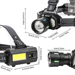 Yunmai Led Headlamp 30W White Yellow Blue Light Rechargeable Adjustable For Outdoor Use - Product Image 2