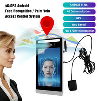 Sistema de Control de Asistencia con Reconocimiento Facial y de Venas de la Palma de la Mano, GPS, Móvil 4G, Tarjeta SIM Android, con API para Servicio OEM/ODM