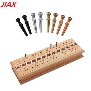 Premium Metal Cribbage Board Pegs 25.4mm 4 Colors Replacement <b>Pins</b> for 1/8" Holes Custom Tapered Cribbage Board Game Pegs - Product Image 3