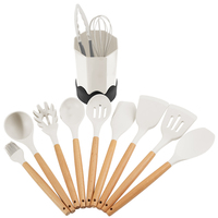 Vente en gros de gadgets de cuisine keukengerei ustensiles cuillère en silicone ensemble de cuisine ustensiles de cuisine ustensiles de cuisine en silicone avec support