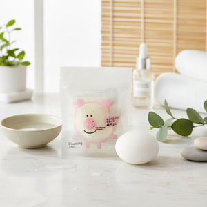 Esponja Facial Exfoliante de Carbón Vegetal y Konjac en Forma de Gota de Agua Mamababa, Suave y Amigable con la Piel, 30g, Cosméticos Coreanos - Product Image 3