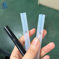 Tuyau en silicone de qualité alimentaire FDA, tube en caoutchouc transparent haute viscosité pour machine de remplissage semi-automatique de gel brillant à lèvres