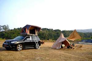 Tente de toit en aluminium pour 2 personnes, mini, mince, 4x4, échelle, coque dure, camion de Camping, hardtop ikamper, cabine en <span class=keywords><strong>alu</strong></span>, tente de toit - Product Image 3