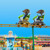 Manège d'attraction extérieur à propulsion électrique pour 2 personnes, type 'Space Walk', très recherché