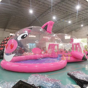 Amusement extérieur Portable PVC Transparent Maison à bulles gonflable Tente de pelouse Ballon géant Cochon Château plein d'entrain à <span class=keywords><strong>vendre</strong></span> - Product Image 6